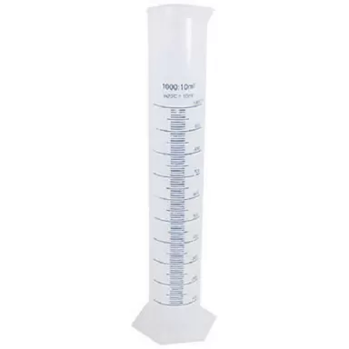 Kunsstof meetcylinder voor zeer grote hydrometer