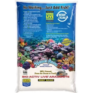 Natures Ocean BioActiv Live Sand White 9.07kg 0.1 - 0.5mm