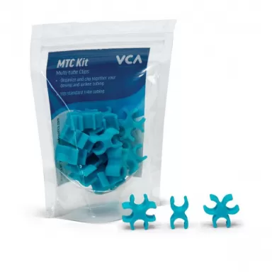 VCA Multi Tube clips Aqua blue