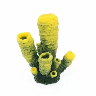 Kunstkoraal Spons Geel/Groen
