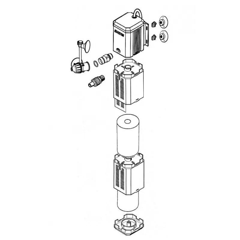 EHEIM BINNENFILTER POWERLINE 2048 600 L H
