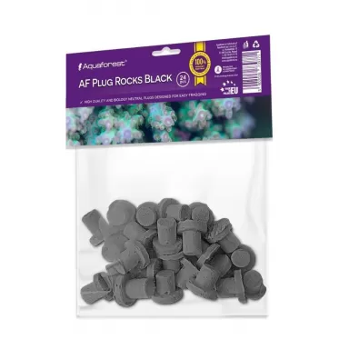 Aquaforest Plug Rocks Black 24 pcs
